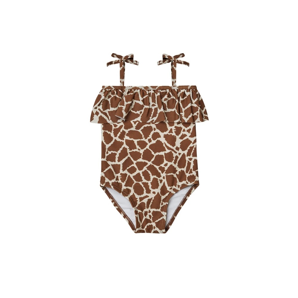 Rylee + Cru Ruffle One Piece Giraffe Spots - Picture 4 of 4